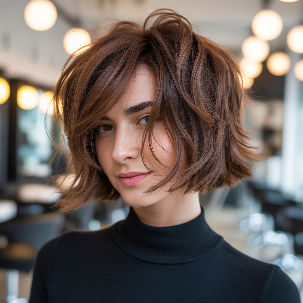 Shaggy Bob with Side Volume