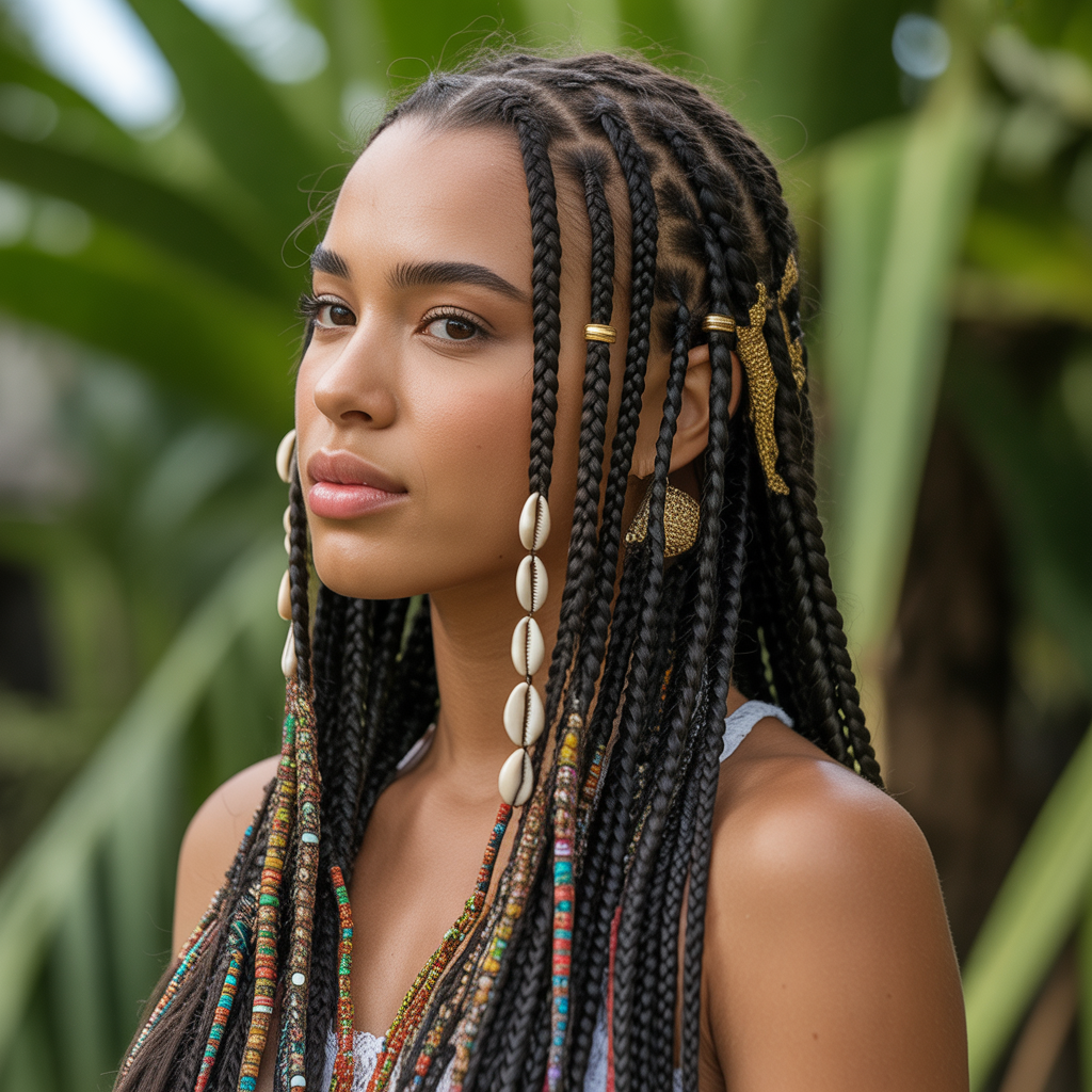 Fulani Braids with Accessories