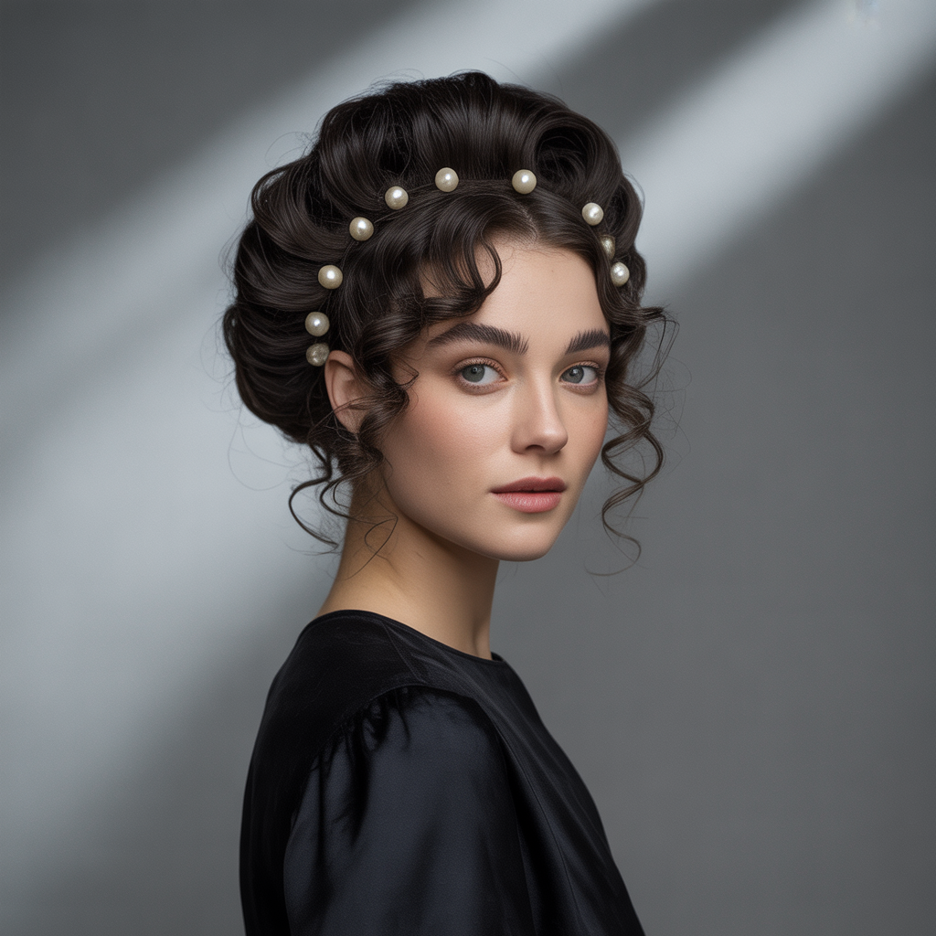 Loose Curly Gibson Tuck