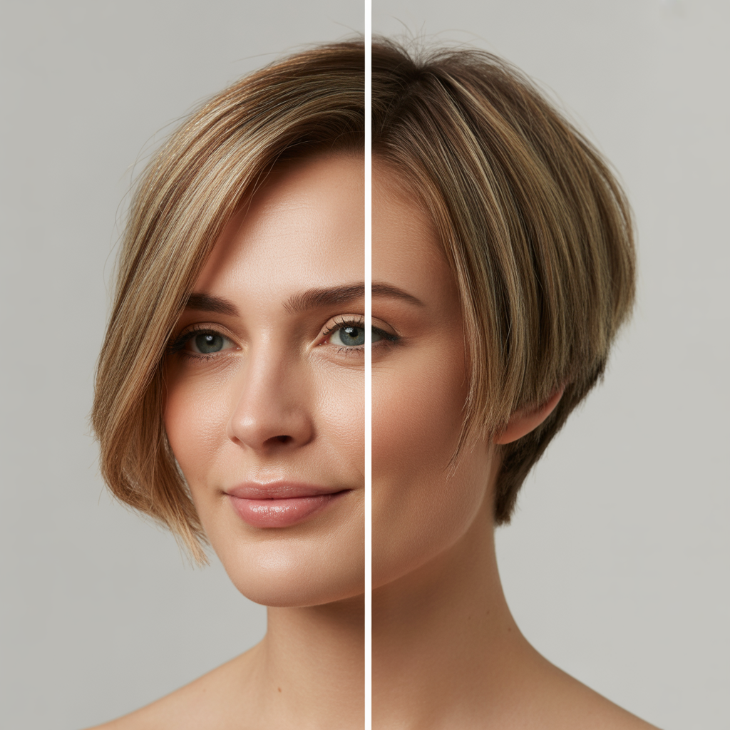 The Short Layered Bob for Fine Hair
