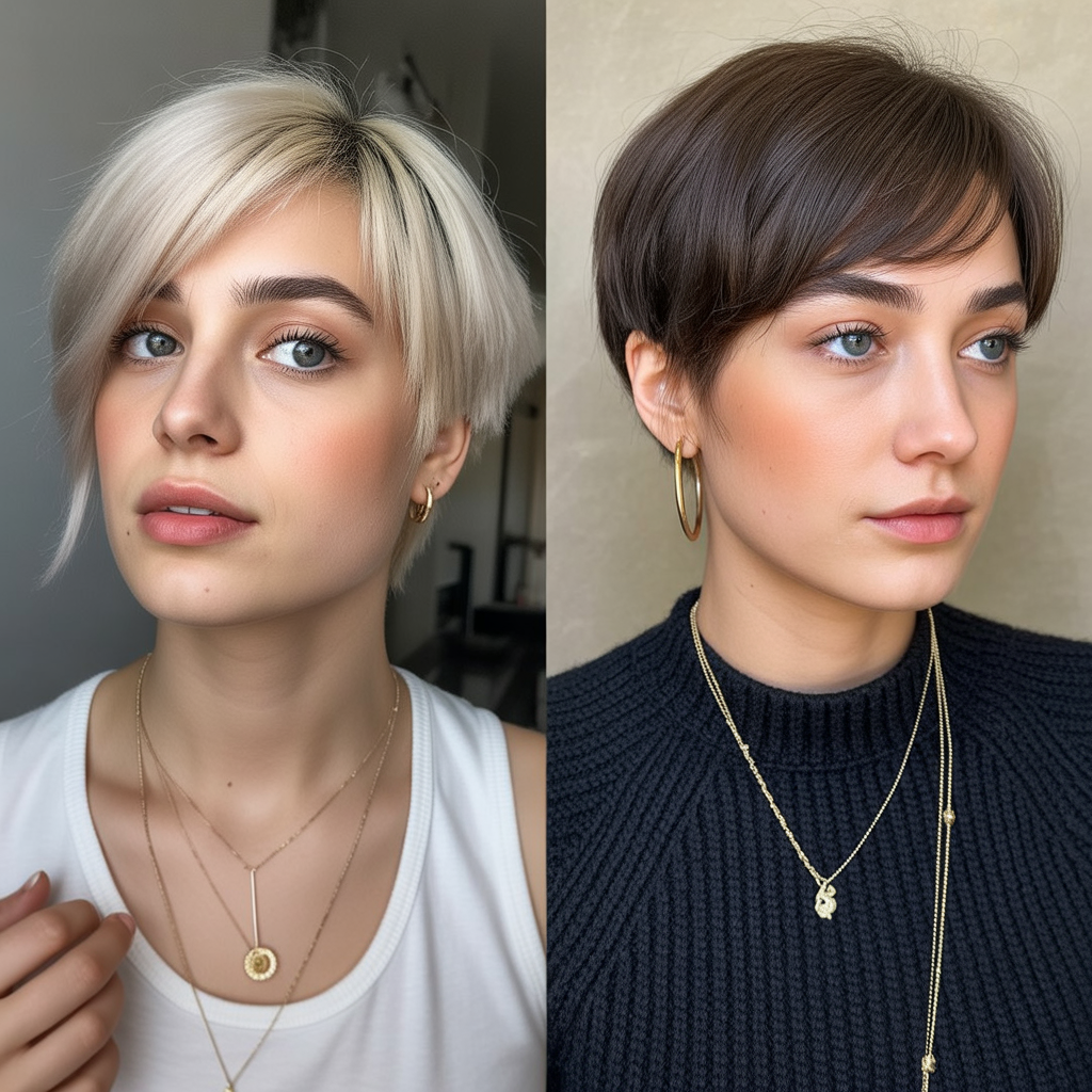 The Classic Crop with Side Bangs