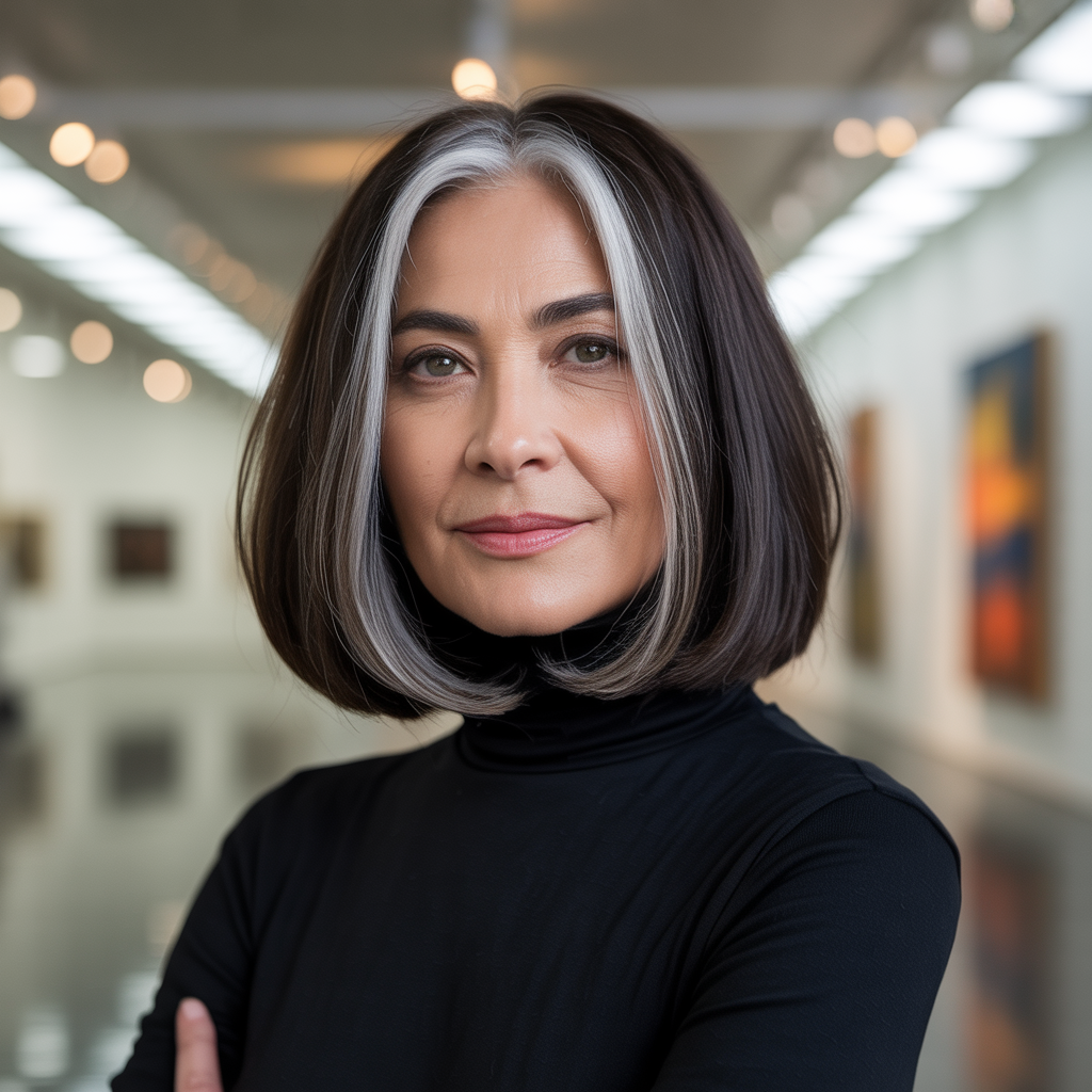 Shoulder-Grazing Straight Cut