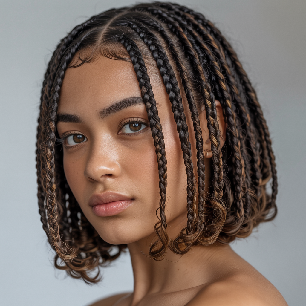  Quick Weave Fulani Braids Bob