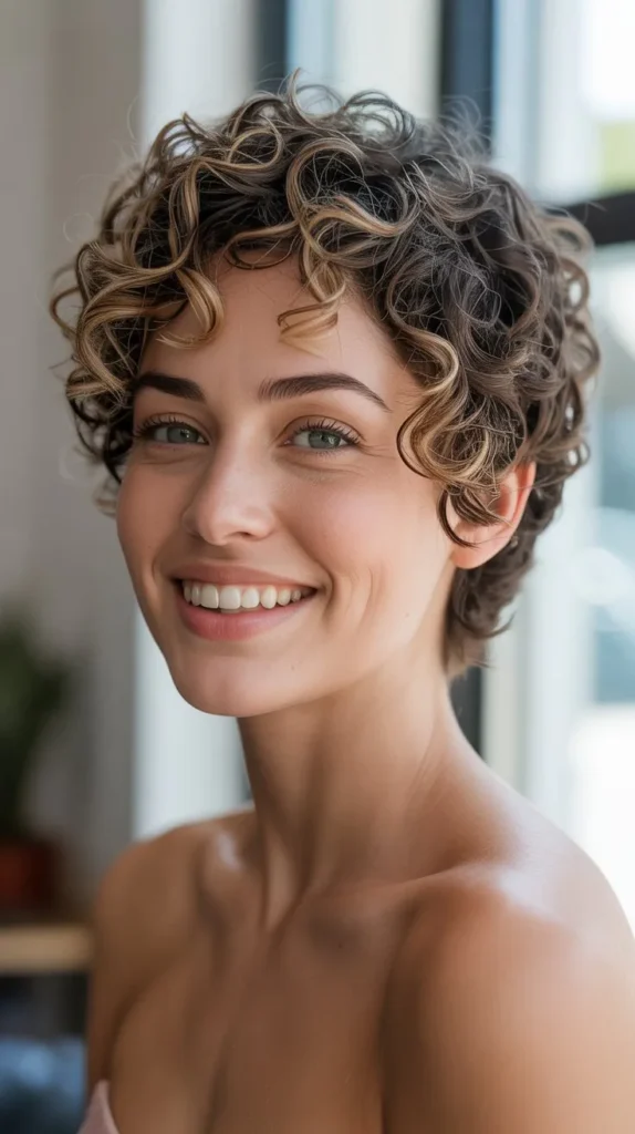  Curly Pixie Transformation