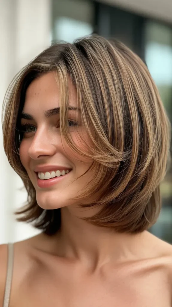  Razor-Cut Layered Bob Refinement