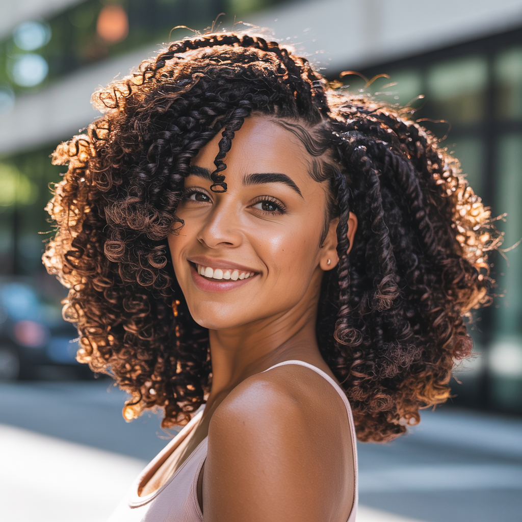 Wash and Go with Twist Out Ends