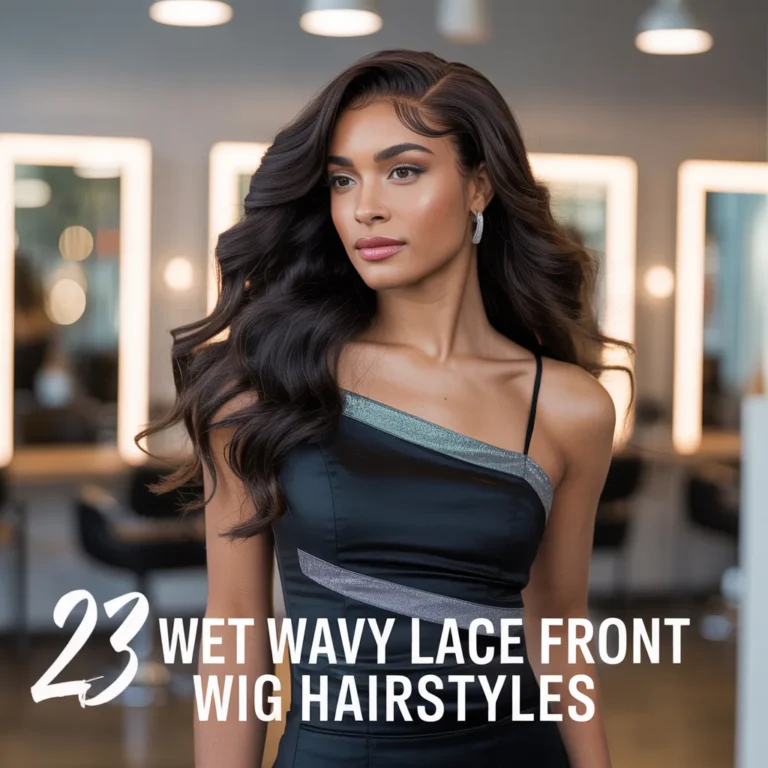 23 Wet Wavy Lace Front Wig Hairstyles