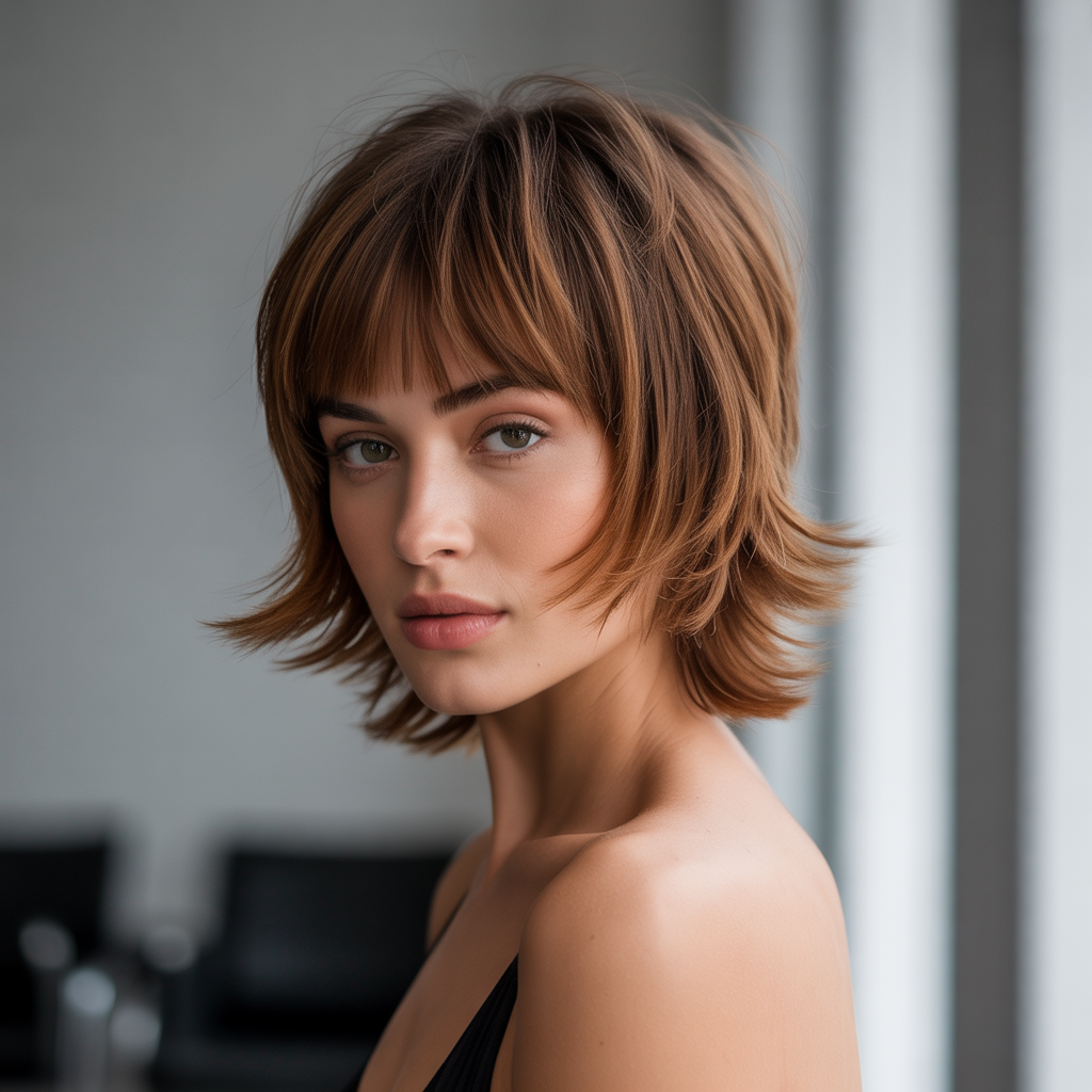 Razored Shag with Micro Bangs