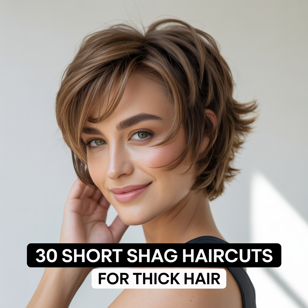 Short Shag Haircuts for Thick Hair