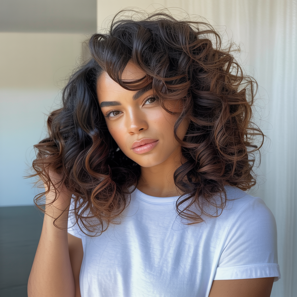  Wash and Go with Side Part