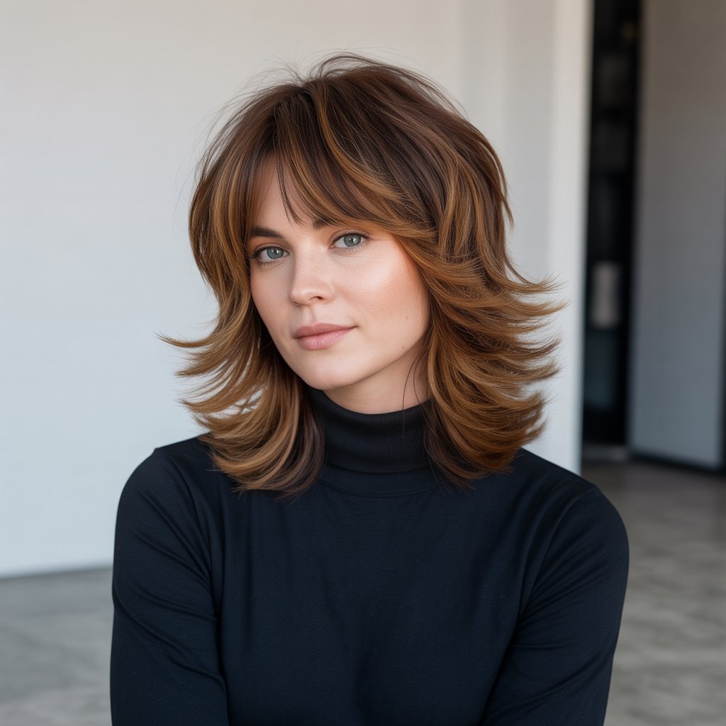 Shag with Layered Bangs