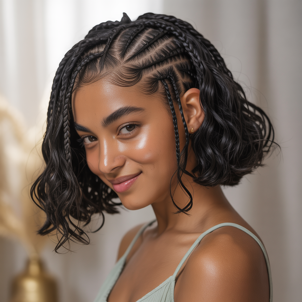 Short Wet Waves with Braids
