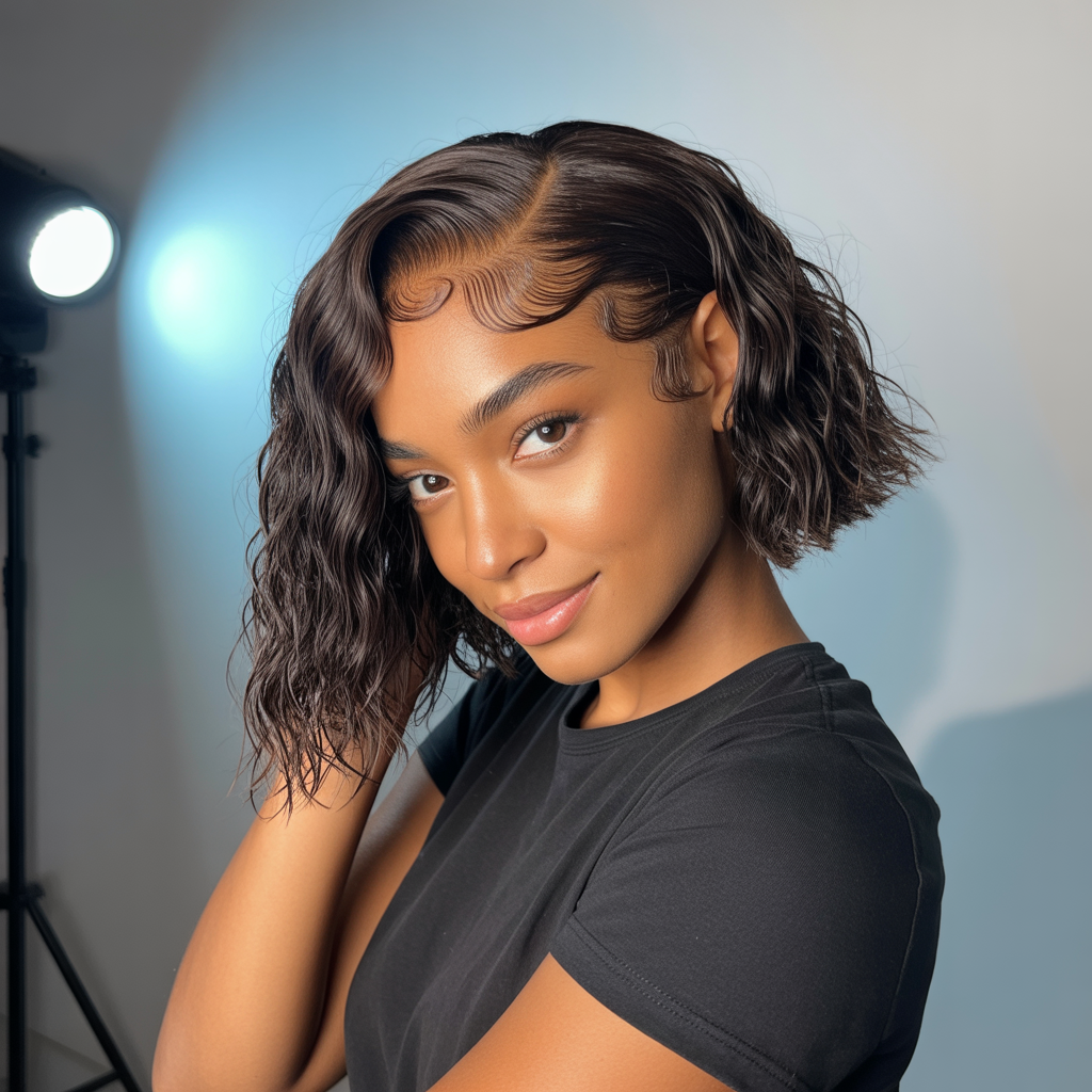 Wet and Wavy Side Swept