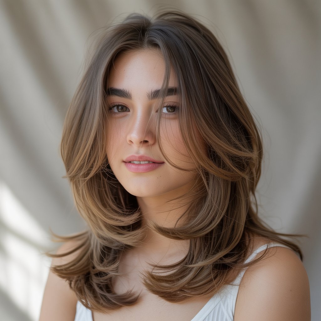 Long Shag with Face-Framing Layers