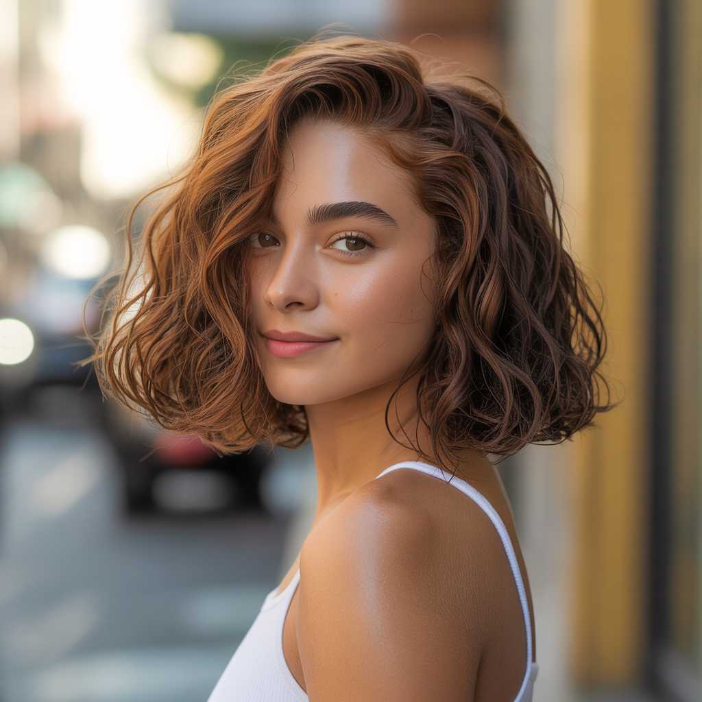Wet Wavy Bob
