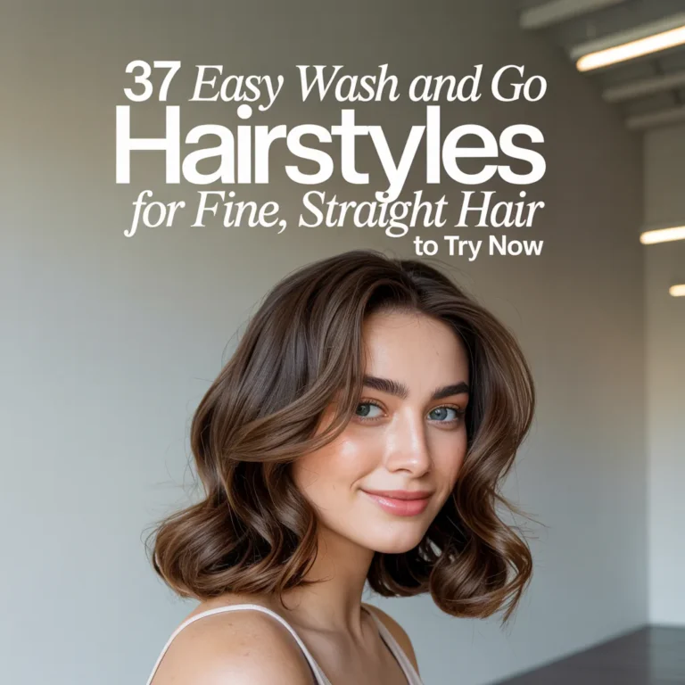 Easy Wash and Go Hairstyles for Fine, Straight Hair to Try Now