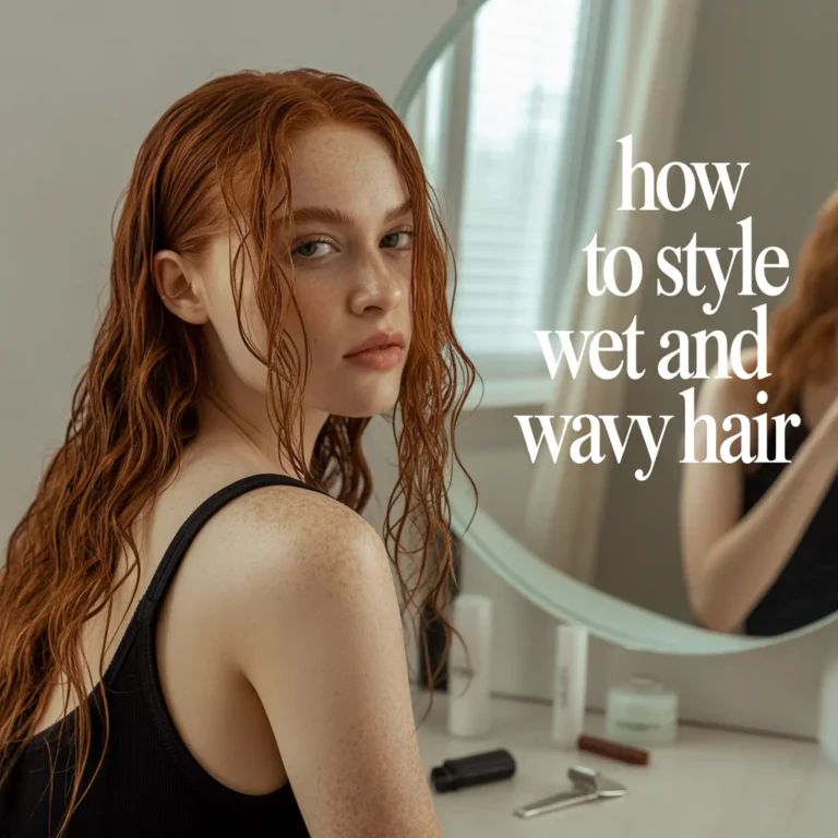 How to Style Wet and Wavy Hair