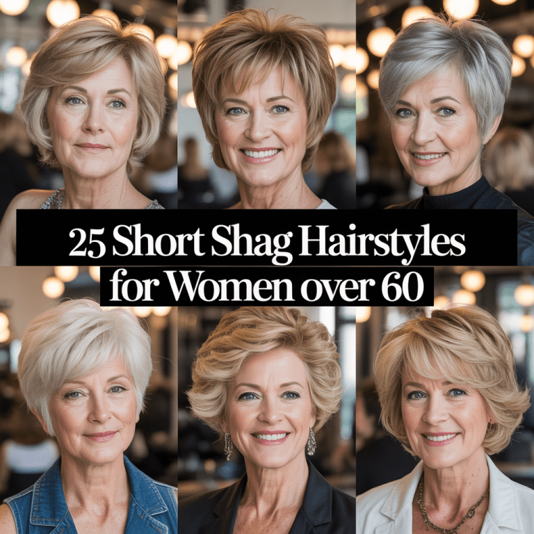 25 Short Shag Hairstyles for Women Over 60