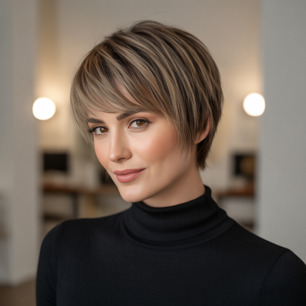 Short Shag with Sleek Top