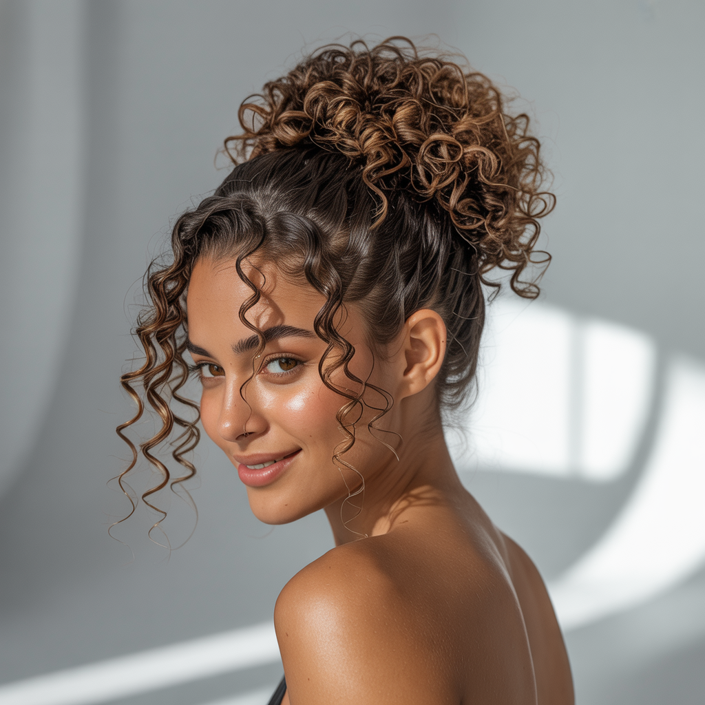  Wash and Go with Pineapple Updo