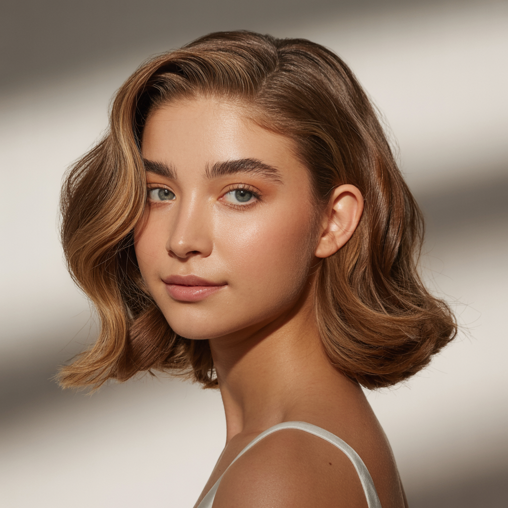  Side Part with Volume Boost
