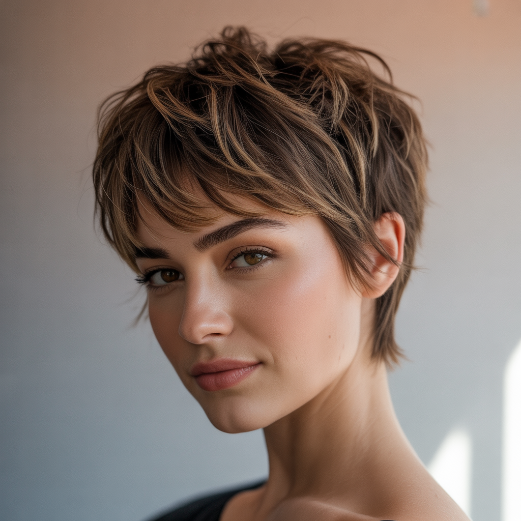  Textured Shaggy Pixie