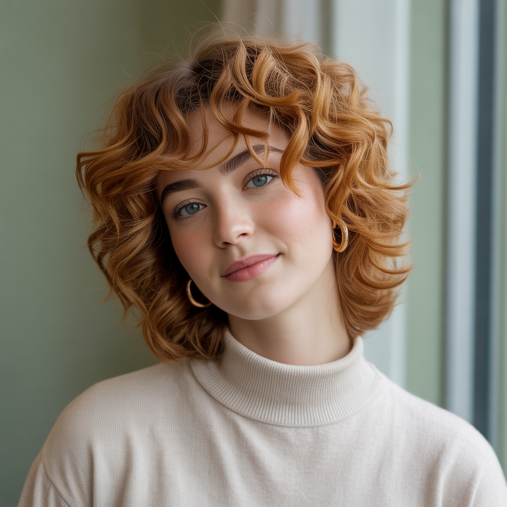  Soft Wedge Curly Shag