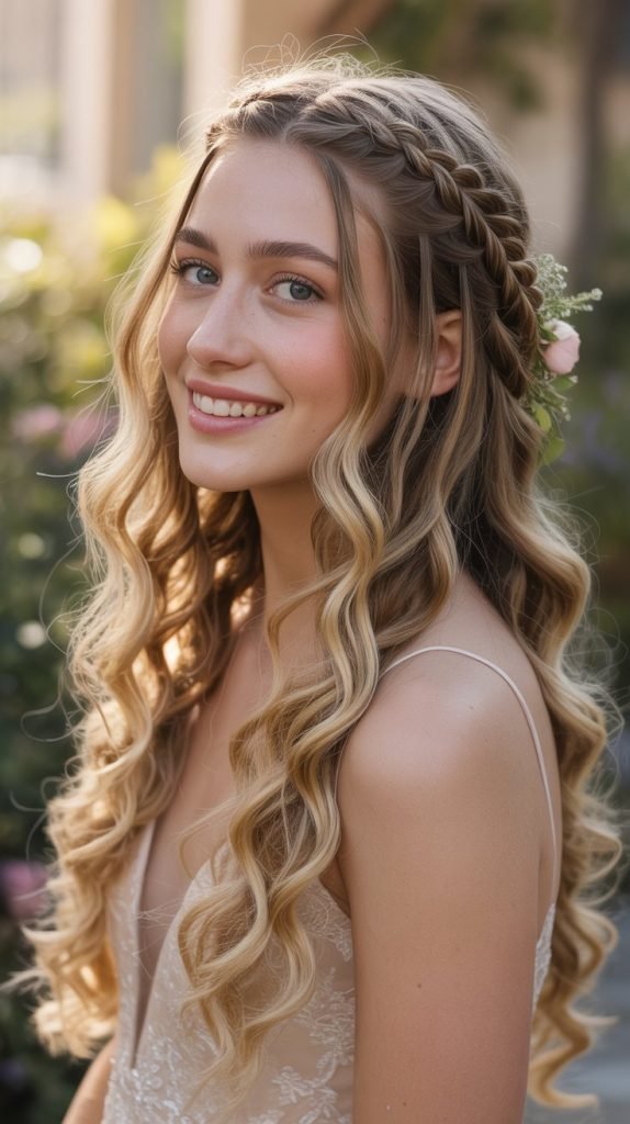 Double Dutch Braids Finishing in Soft Waves