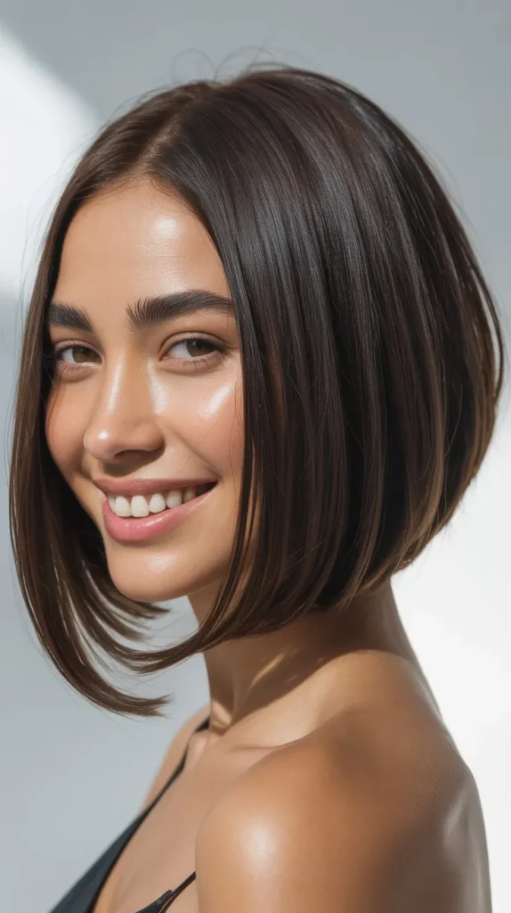 Sleek Angular Bob Transformation