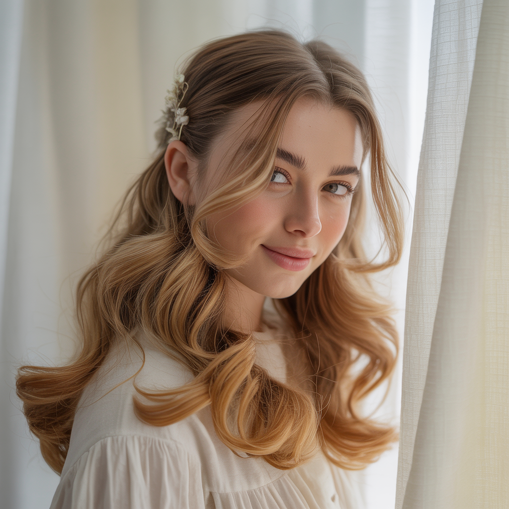 . Butterfly Layers with Soft Ponytail Styling