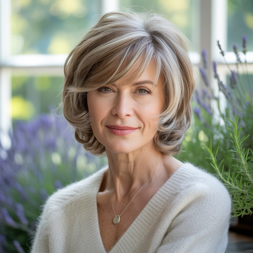 Shag with Side-Swept Bangs