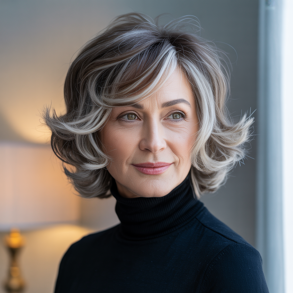 Wavy Shag with Face-Framing Layers