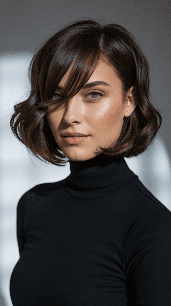 Bob with Side-Swept Bangs