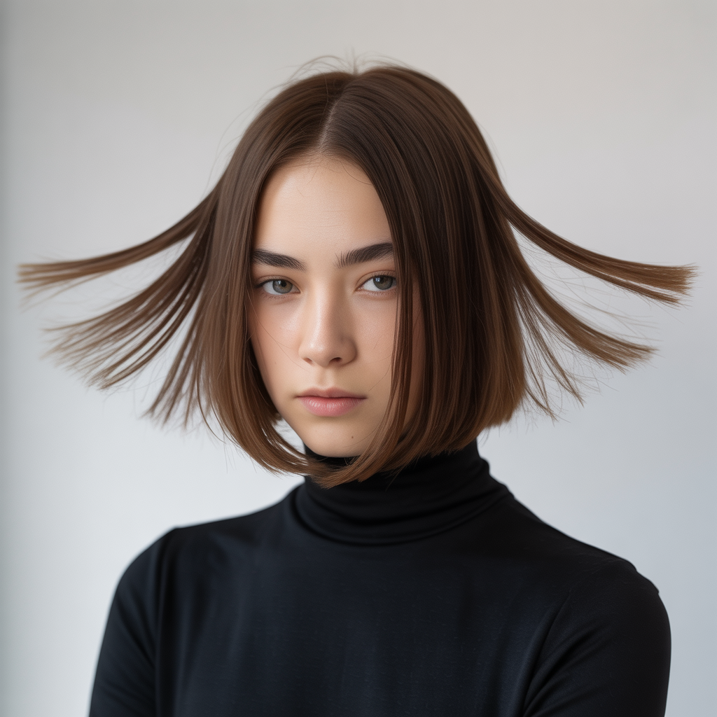 Minimalist Straight Butterfly Cut