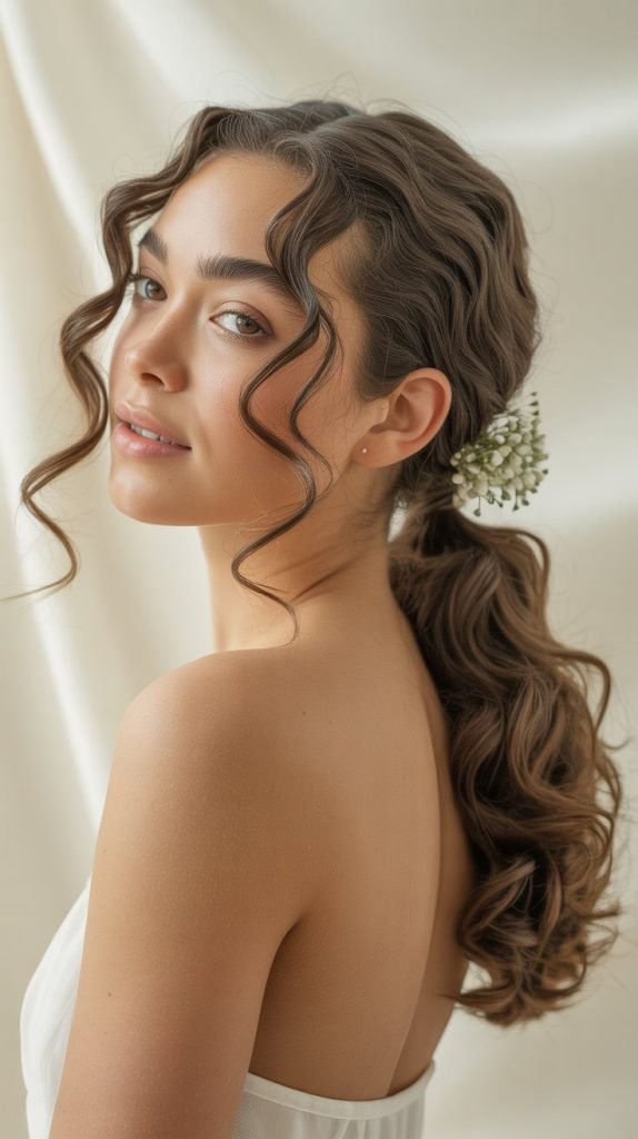 Side Twist with Low Ponytail