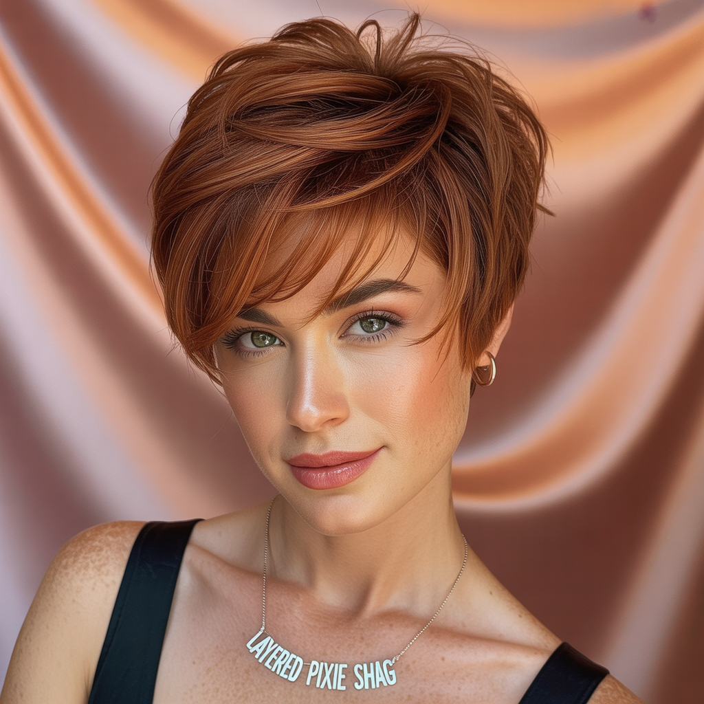 Layered Pixie Shag