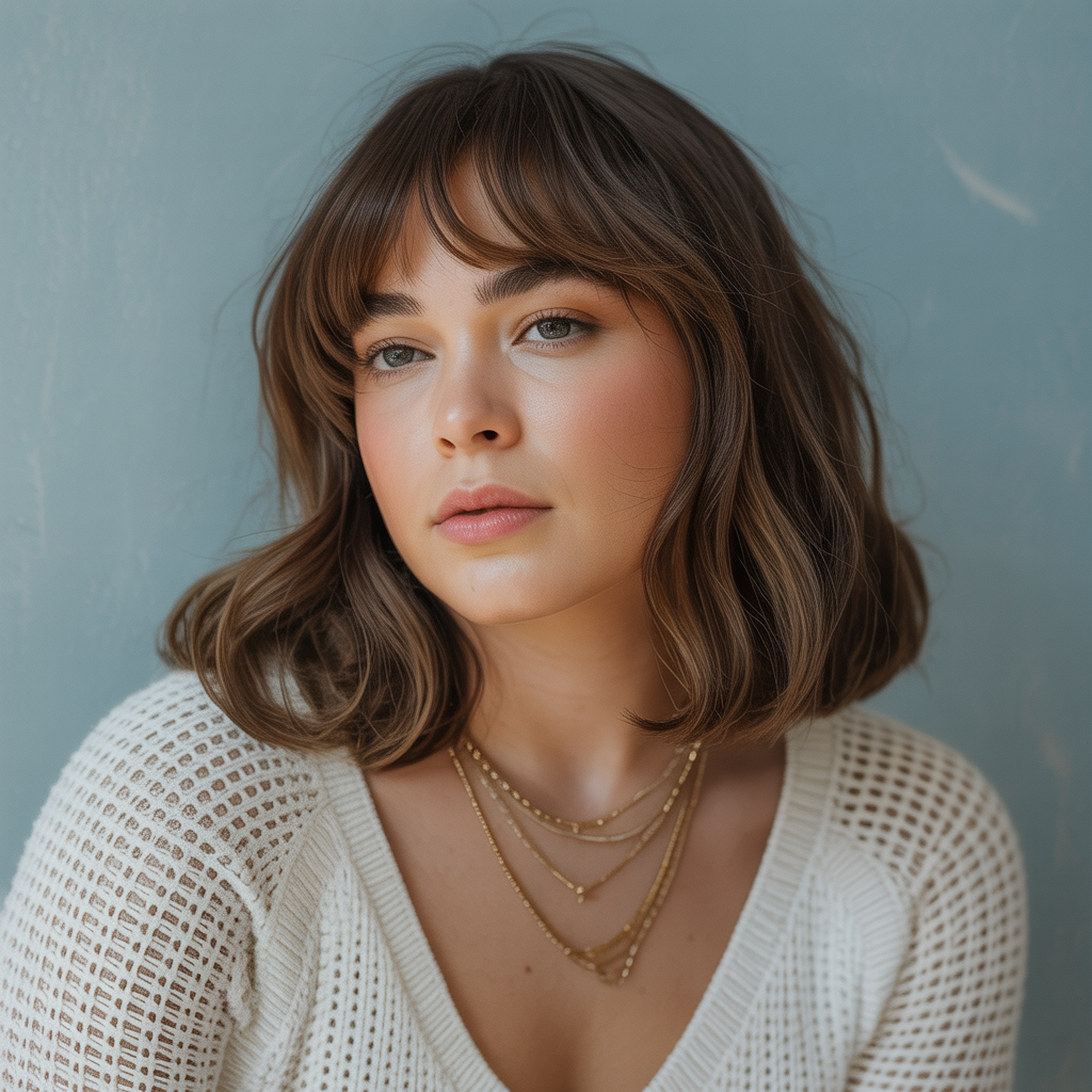  Best Bangs Styles for Round Faces