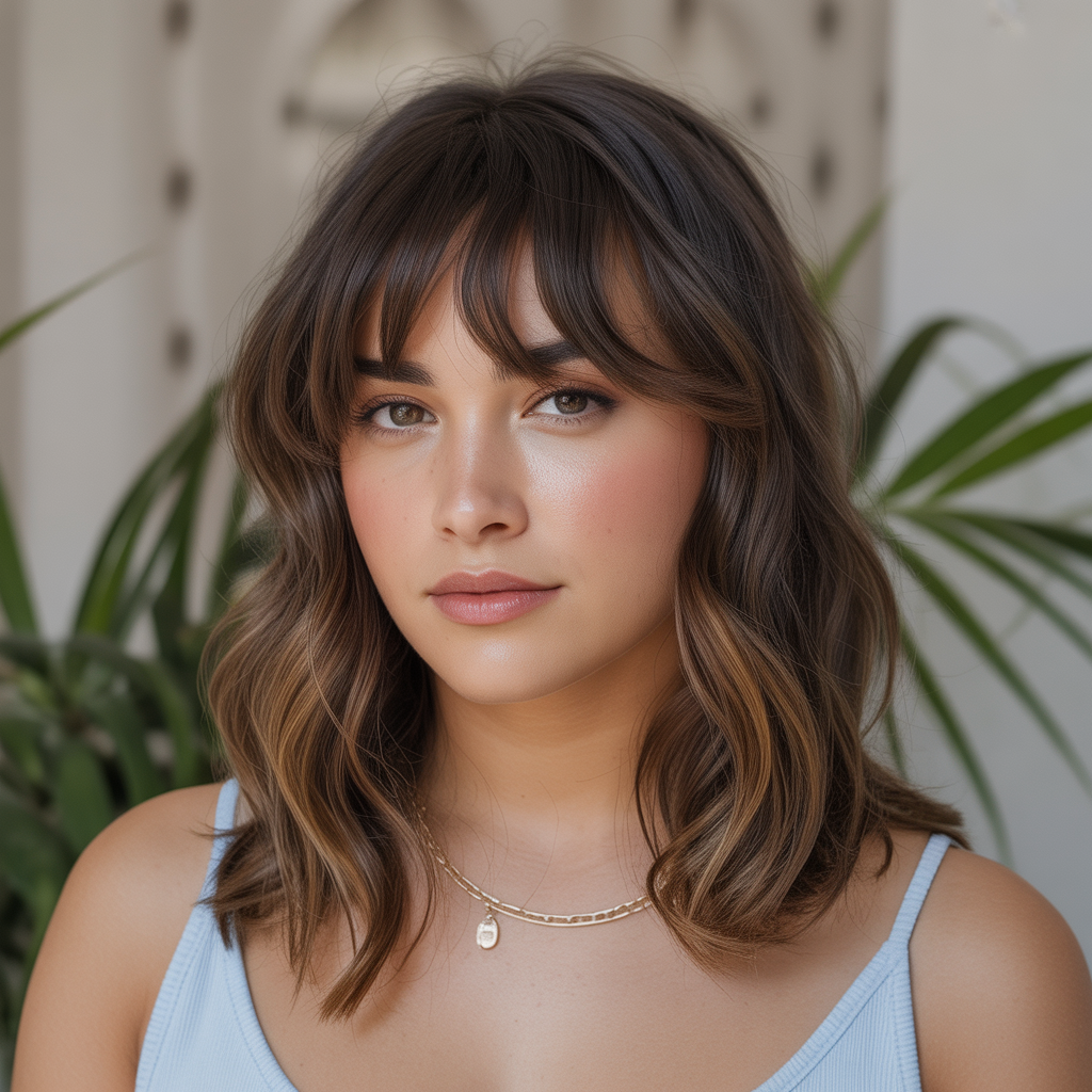 How to Style Bangs for a Slimmer Look