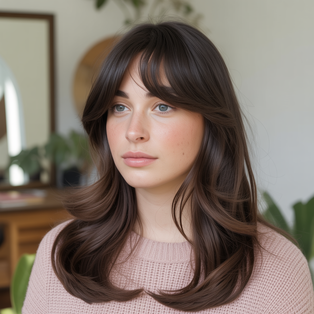 Layered Side Bangs Version