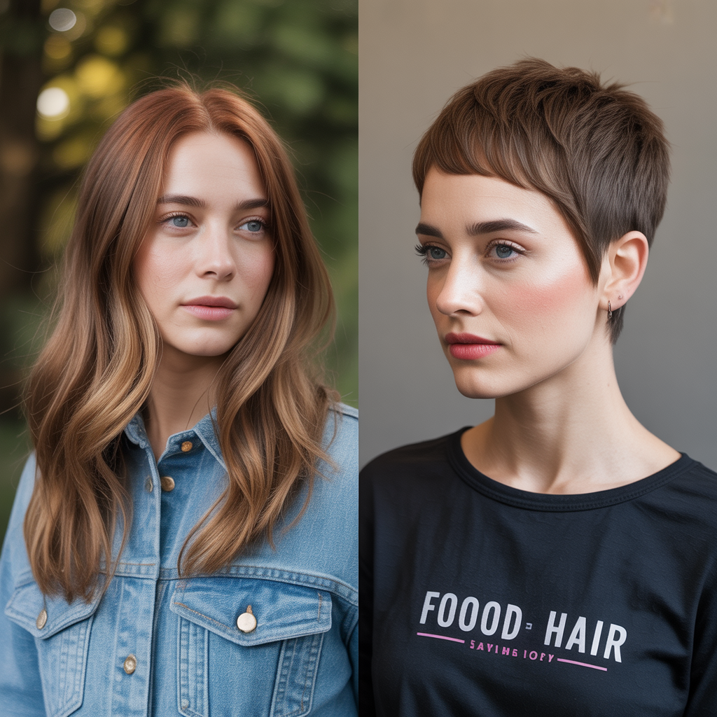 Long Hair to Feathered Pixie