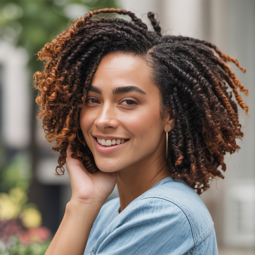 Wash and Go with Twist Out Ends