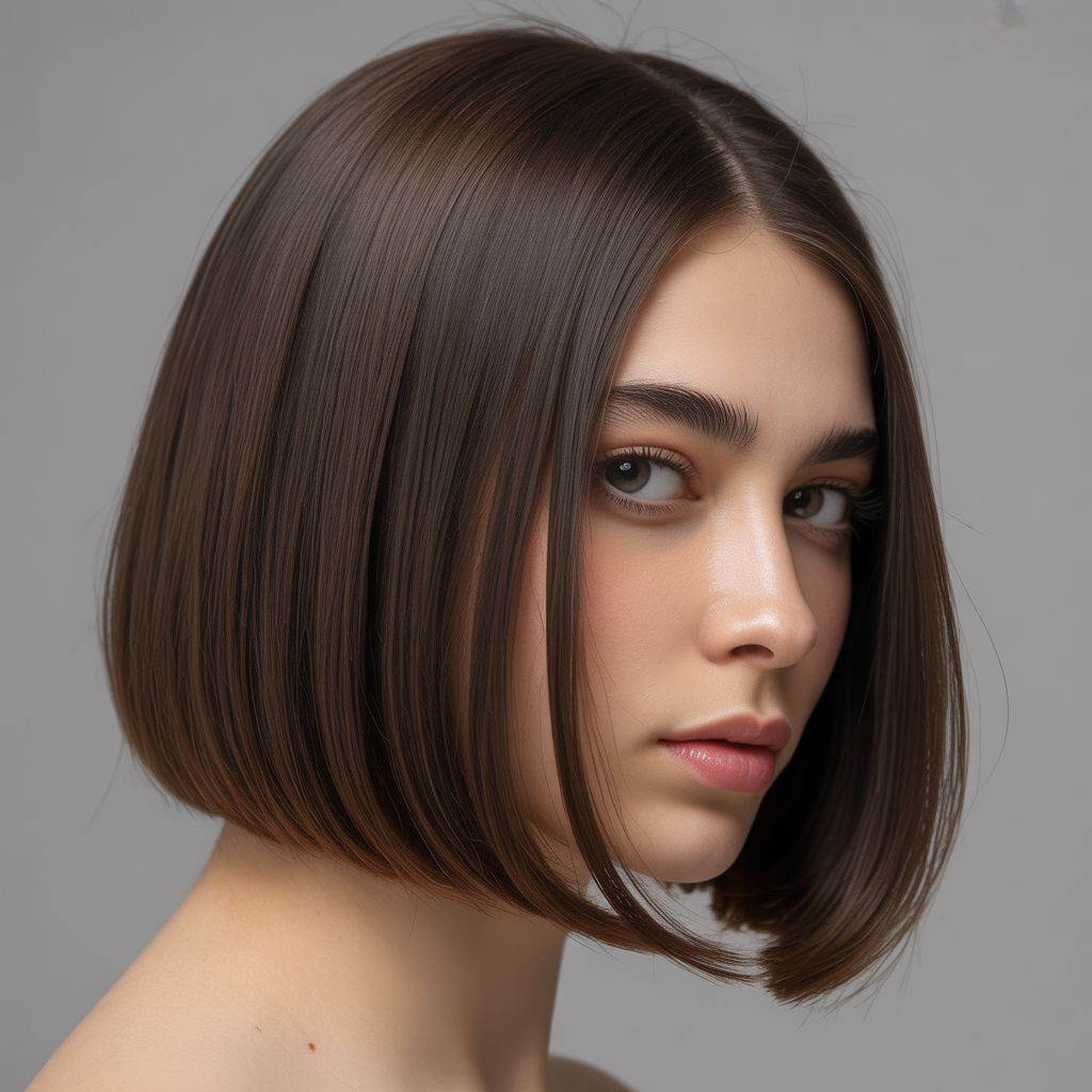 Classic Blunt Bob for Straight Hair