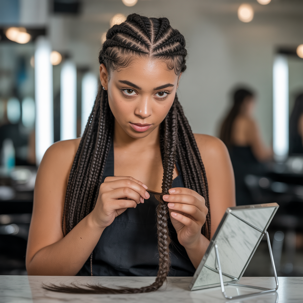 Infinity Braid Half-Up