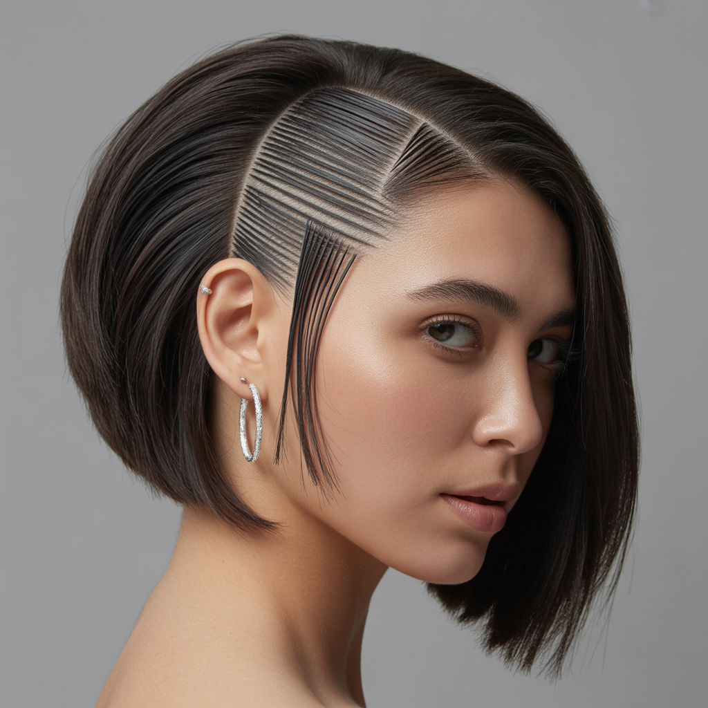 Inverted Bob with Stacked Back