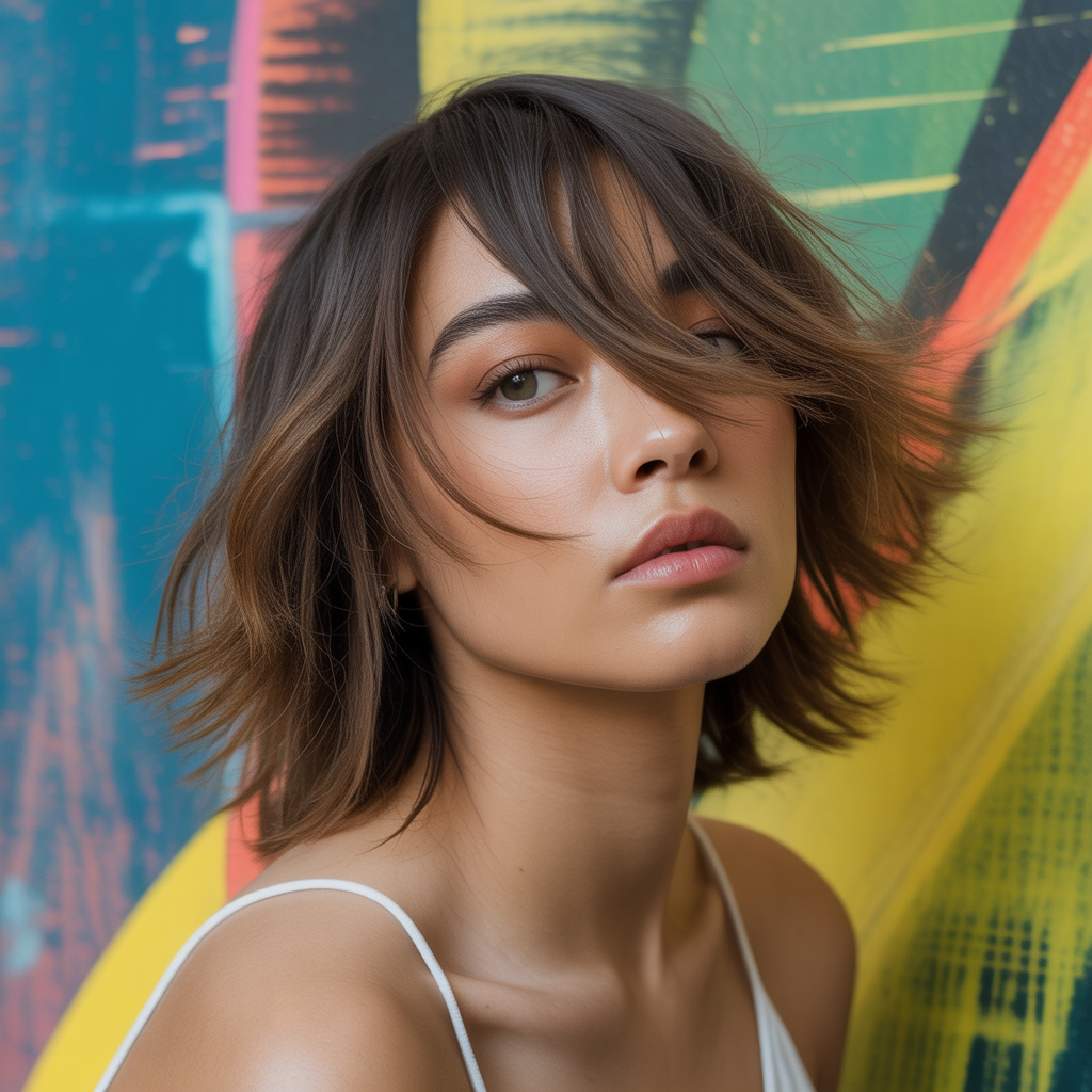 Medium Choppy Cut for Women