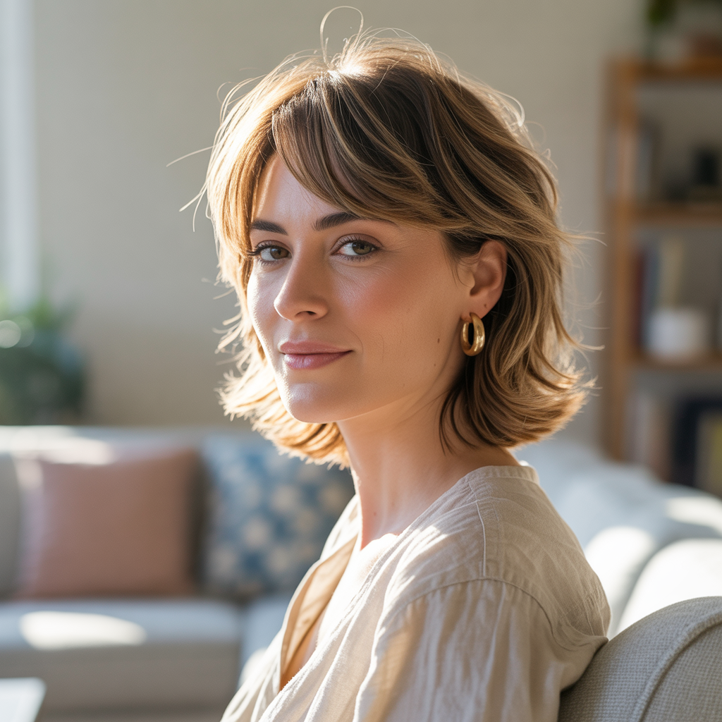 Medium Tousled Cut for Women