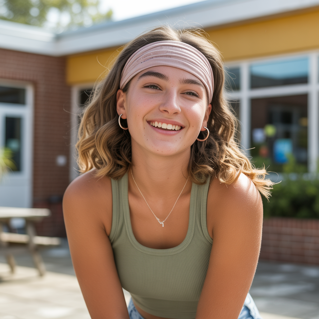Braided Headband with Beach Waves