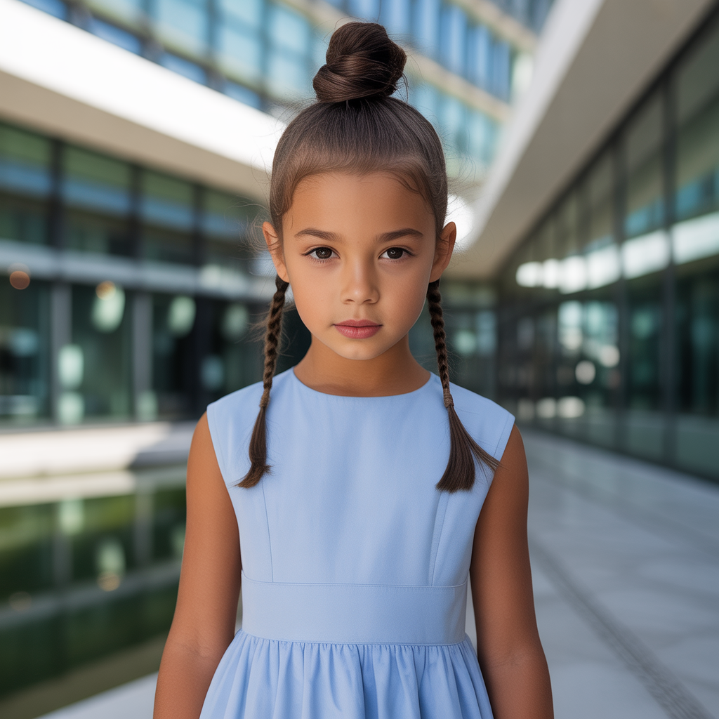 High Top Knot with Twisted Sides