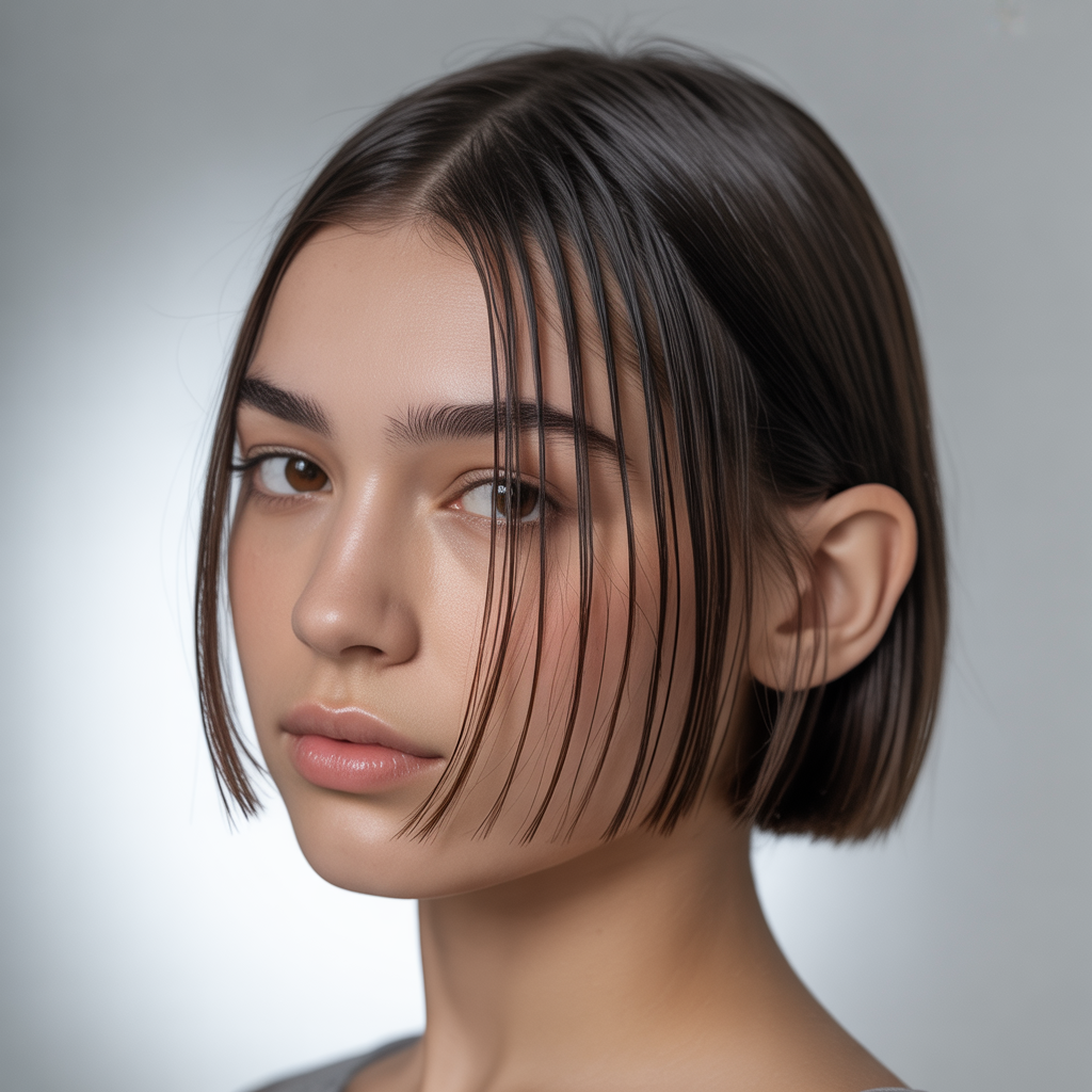 Straight Cut with Beveled Edges