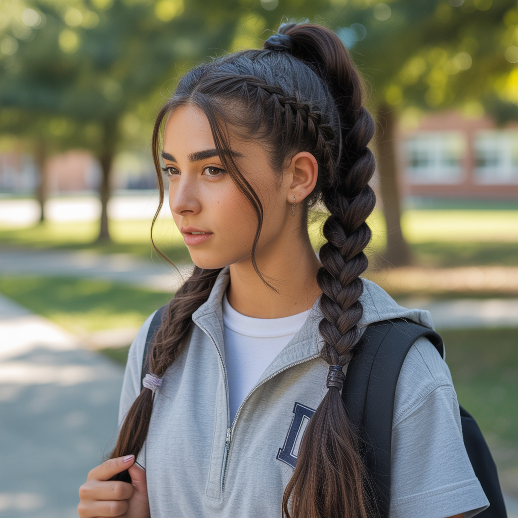 Fishtail Braid Ponytail
